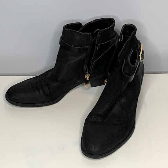 River Island Suede Boots with Heel - Picture 1 of 2